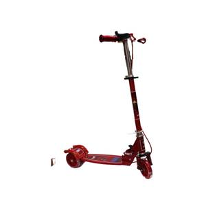 اسکوتر سه چرخ ژله ای چراغ دار قرمز طرح دختر کفشدوزکی-اسباب بازی